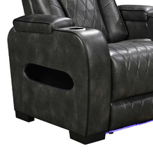 Frederick LED Faux Leather Recliner Armchair